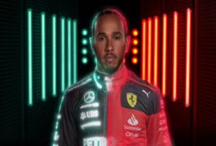 Lewis Hamilton sairá da Mercedes ao fim de 2024 e assumirá uma vaga na Ferrari em 2025 — Foto: Reprodução/FOM