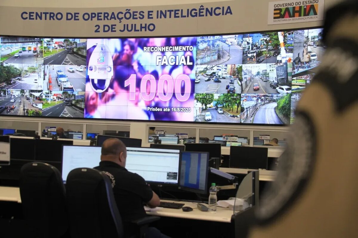 Centro de Operações e Inteligência da SSP-BA — Foto: SSP-BA